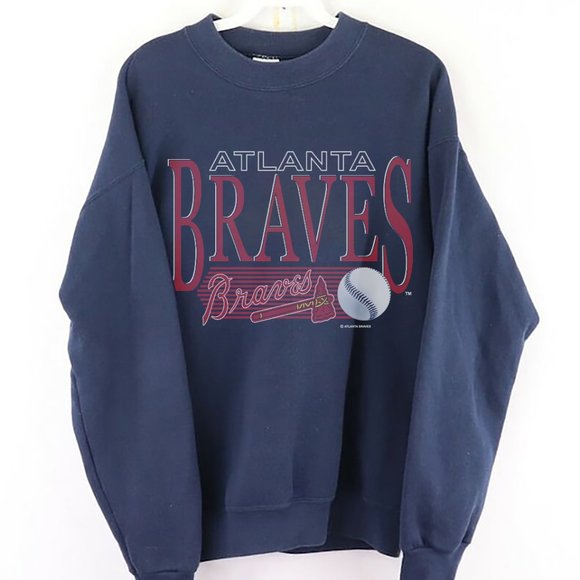 Vintage 90s MLB Atlanta Braves Sweatshirt, Retro Baseball  Shirt For Mens Womens - Picture 1 of 2